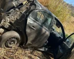 Carro capota na MG-260 em Itapecerica