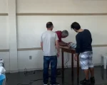 Urna apresenta problema na hora da votação de Gleidson