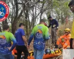 Itapecerica: Piloto de parapente fica ferido ao sofrer queda