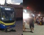 Motociclista fica ferido após acidente com ônibus em Divinópolis