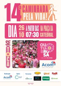 Outubro Rosa: Acom realiza Caminhada pela Vida em Divin&oacute;polis