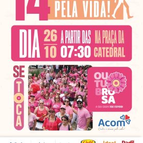 Outubro Rosa: Acom realiza Caminhada pela Vida em Divinópolis