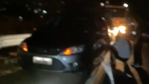 Risco de acidente: pedaços de concreto encontrados na MG-050