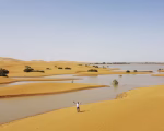 Miragens? Lagoas se formam no deserto do Saara