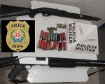 Polícia apreende arsenal de suspeito de homicídio em operação conjunta