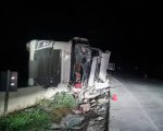 Caminhão que levava gado tomba na Grande BH; motorista morre e animais ficam feridos
