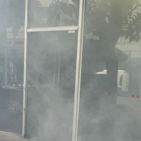 Fumaça em agência bancária assusta moradores em Divinópolis