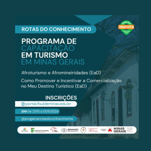Instituto Federal do Sul de Minas abre inscri&ccedil;&otilde;es para cursos gratuitos de capacita&ccedil;&atilde;o em turismo, em parceria com o Governo de Minas