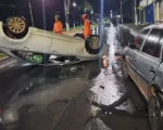 Arcos: Capotamento deixa duas mulheres feridas no Centro