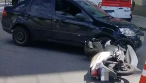 V&Iacute;DEO: Vereador Ney Burguer sofre acidente na avenida JK