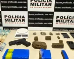 Lagoa da Prata: PM prende três envolvidos com o tráfico de drogas