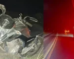 Arcos: Caminhonete colide com moto e deixa uma vítima grave