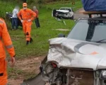 Oliveira: Acidente entre carros na BR-494 deixa um ferido