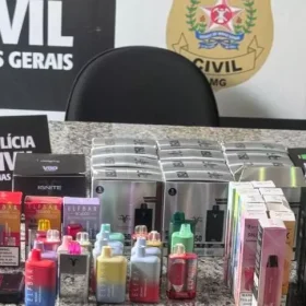 PC apreende mais de 100 cigarros eletr&ocirc;nicos em Formiga