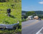 Motociclista fica gravemente ferido após acidente na MG-050; condutor de carro foge do local