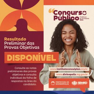 Confira resultados das provas objetivas de Concurso P&uacute;blico Prefeitura de Divin&oacute;polis