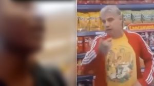 V&iacute;deo: Homem armado amea&ccedil;a adolescentes em supermercado de BH em den&uacute;ncia de racismo