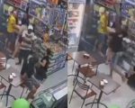 Vídeo: Ladrão tenta assaltar padaria de BH, mas cliente bota ele pra correr na cadeirada