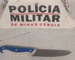 Divinópolis: Homem é preso após tentar matar vizinho com golpe de faca