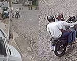 Câmera flagra bandidos tentando furtar moto em Divinópolis