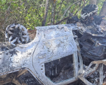 Acidente com capotamento e incêndio deixa duas vítimas fatais na BR-352, em Abaeté