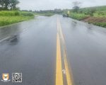 Condutor perde o controle e capota na BR-354 em Formiga