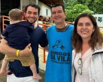 Gleide Andrade participa de almoço beneficente de Natal na Vila Vicentina, em Carmo do Cajuru