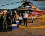 Transplante garantido: helicóptero do Governo de MG leva órgãos de Divinópolis para BH