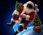 papai noel astronauta