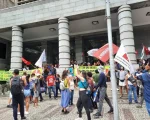 Manifestação interdita ambos os sentidos da av. Afonso Pena, em BH