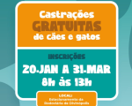 Inscrições abertas para castração no Castramóvel