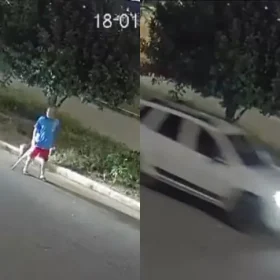 V&Iacute;DEO: Pai de vereador &eacute; atropelado em Nova Serrana e motorista &eacute; preso