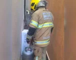 Arcos: Bombeiros controlam vazamento de gás e evita acidentes em estabelecimento comercial