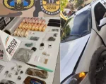 Traficante com tornozeleira foge da Polícia e bate caminhonete no Manoel Valinhas