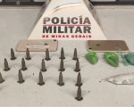 Dupla é detida com drogas escondidas em rack em Carmo do Cajuru