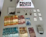 PM prende suspeito e apreende drogas em São Sebastião do Oeste