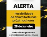 Prefeitura de Divinópolis alerta para chuva forte com vento e até granizo