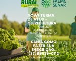 Inscrições abertas para o Programa ATEG em olericultura em Divinópolis