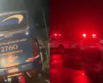 Adolescente furta ônibus, bate em carro e é apreendido pela PM na Grande BH