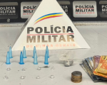 Mulher com diversas drogas na bolsa é presa, no bairro Niterói, em Divinópolis
