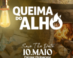 A tradicional Queima do Alho Divinaexpo 2025 acontecerá no dia 10 de maio, sábado, no Parque de Exposições de Divinópolis.