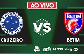 Final de jogo Cruzeiro 1&times;1 Betim pelo Campeonato Mineiro