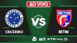 Final de jogo Cruzeiro 1&times;1 Betim pelo Campeonato Mineiro