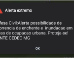 Defesa Civil explica alerta enviado aos divinopolitanos após forte chuva