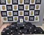 Polícia Civil recupera baterias de lítio avaliadas em R$50 mil que foram furtadas em BH
