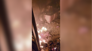 V&iacute;deo: casa pega fogo no Quilombo do Gaia, em S&atilde;o Gon&ccedil;alo do Par&aacute;