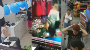 Casal que furtou celular de policial em supermercado repete crime em Divin&oacute;polis e regi&atilde;o; veja v&iacute;deos