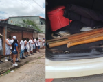 Violência no clássico: bastões de madeira de torcedores são apreendidos em Itaúna