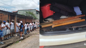 Viol&ecirc;ncia no cl&aacute;ssico: bast&otilde;es de madeira de torcedores s&atilde;o apreendidos em Ita&uacute;na