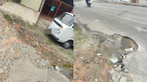 V&iacute;deo: vazamento no Manoel Valinhas prejudica moradores h&aacute;, pelo menos, um m&ecirc;s
